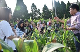 Sinh viên năm nhất Công nghệ sinh học chất lượng cao hào hứng trải nghiệm ngoại khóa